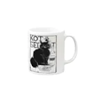Haruka HiroseのThe Cat Behemoth Linocut Mug / 黒猫ベゲモート リノカット マグ マグカップの取っ手の右面