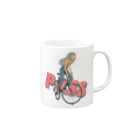 nidan-illustrationの"PASS" Mug :right side of the handle