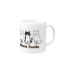 ももねこのチロちゃんファミリー Mug :right side of the handle