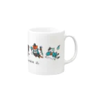 大村イスの妖怪にゃんこ大行進 Mug :right side of the handle