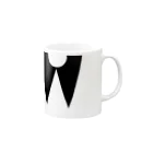 sazanquaのcollar-long black-  Mug :right side of the handle