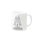 宮比のんのロボット（ブラック） Mug :right side of the handle