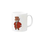 Kasanegasaneの匿名性の高いマスコット紳士のマグカップ Mug :right side of the handle