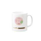 cotton-berry-pancakeの練り切りちゃん Mug :right side of the handle