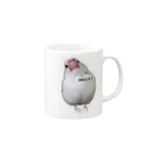 白文鳥のおもちさんの白文鳥のおもちさん Mug :right side of the handle