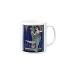 世界の絵画アートグッズのジョルジュ・バルビエ《ジャンヌ・パキンのガウン》 Mug :right side of the handle