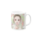 もかふしぎ🐰のナチュラルメイク Mug :right side of the handle