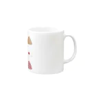 白狼のおにぎり Mug :right side of the handle