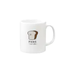 PANS（ぱんず）のPANS -しょくぱん- Mug :right side of the handle