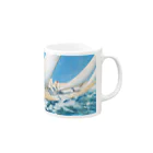 世界の絵画アートグッズのルイ・イカール《ヨットレース》 Mug :right side of the handle