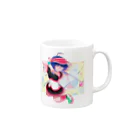 チー牛・まえたんshopの新まえたん Mug :right side of the handle