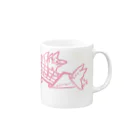 Ｎ　(・〜・）のえぬぴえんまる　おかいもよ Mug :right side of the handle