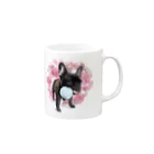 フレブルとパググッズS’IRISERのフレブル　ブリンドル　ボール渡さない Mug :right side of the handle