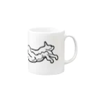 GYOGA猫の仰臥猫 Mug :right side of the handle