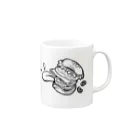 1104のはんばーガァー！マグカップ Mug :right side of the handle