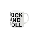 TOKYO LOGOSHOP 東京ロゴショップのROCK AND ROLL-ロックアンドロール- Mug :right side of the handle