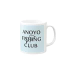 たれめのANOYO FISHING CLUB マグカップの取っ手の右面