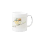 Birdbirdの小鳥　モズ Mug :right side of the handle