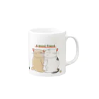 ミャカドpwのお店の猫ズ Mug :right side of the handle