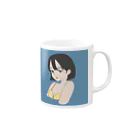 おむやきそばのボブっ子 Mug :right side of the handle