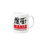 覆面MANIA＆CMLLの覆面MANIA 2006（黒文字） マグカップの取っ手の右面