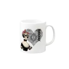 海賊猫 cocoのKeep Calm and Goth On♱マリー・アントワネット『Masquerade』♱黒ロリ ゴスロリ ゴシック  Mug :right side of the handle