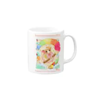 shocoraitの＊カラフルペイント＊ Mug :right side of the handle