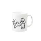 べんぴねこ屋 suzuri店のウスネヅ その１ Mug :right side of the handle