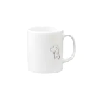 ぶさねこののぺミニ Mug :right side of the handle