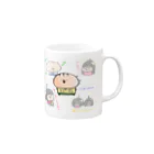 はーちゃん商店のちむ (わいわい) Mug :right side of the handle