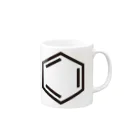 こだまのベンゼン環 Mug :right side of the handle