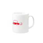 yakayaの走る車 Mug :right side of the handle