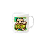 オリジナルデザインTシャツ　SMOKIN'のお出迎えの歓迎わんこ Mug :right side of the handle