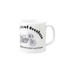 ハチロックモーターサイクルのRocketCowlBrothers No.3 Mug :right side of the handle