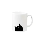 ソウルのねこくろ Mug :right side of the handle