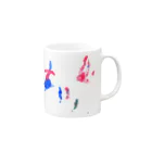 片桐ナントカの花畑と少女 Mug :right side of the handle