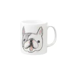 aniamiのフレンチブルドッグ Mug :right side of the handle