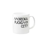 piaopiaoの#3 MORIOKA FU*KING CITY マグカップの取っ手の右面