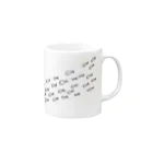 フカツ マリエの鰯の大群 Mug :right side of the handle