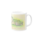 田中ひろみ(usagitv)のゆる仏画「涅槃仏」 Mug :right side of the handle