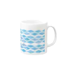 untidyboxのなみもよう Mug :right side of the handle