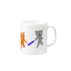 ねこまちランドのバトンタッチ！！ Mug :right side of the handle