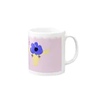 °+nono+°のレース模様花飾りのキリングッズ Mug :right side of the handle