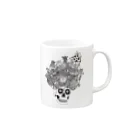 51-86のガイコツ Mug :right side of the handle