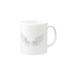 miniの天使の羽 Mug :right side of the handle