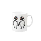 penguininkoの手繋ぎケープペンギンのカップル🐧❤️🐧 Mug :right side of the handle