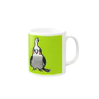 Mitsu-Zoのオカメインコのプーちゃん Mug :right side of the handle