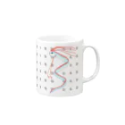 LalaHangeulのoarfish(リュウグウノツカイ) Mug :right side of the handle