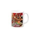 FOXY COLORSのタヒチアンダンス Mug :right side of the handle