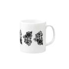 筆ペン画家 原良輔の花花花 Mug :right side of the handle